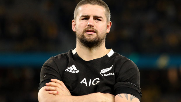 Bad night at the office: Dane Coles absorbs defeat.