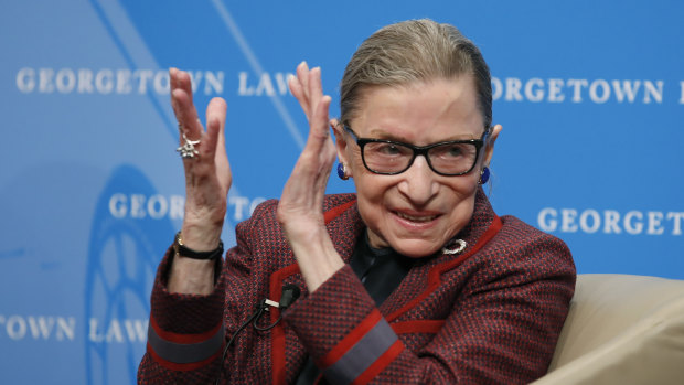 Supreme Court Justice Ruth Bader Ginsburg in 2018.