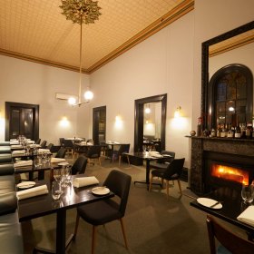 Inside the Beechworth restaurant.