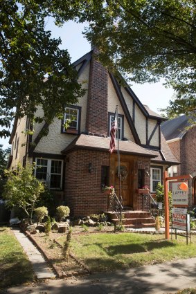 The house in Queens where Donald Trump spent his early childhood. 