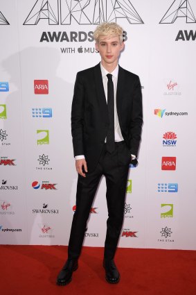 Troye Sivan at the 2018 ARIA Awards.