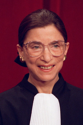 US Supreme Court Justice Ruth Bader Ginsburg in 1993.