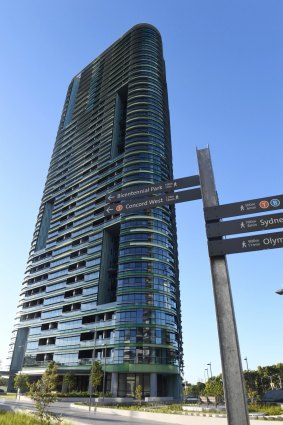 Residents of Opal Tower (pictured) have sent a letter to the Planning Minister.