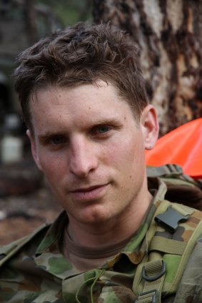Andrew Hastie in his army days.