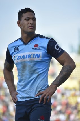 Star: Israel Folau in action against the Sunwolves in 2016. 