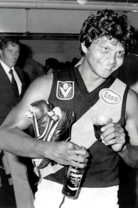 Richmond’s Maurice Rioli after the win.