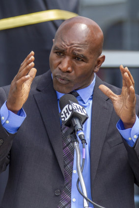 Evander Holyfield, 59, had not fought in a decade.