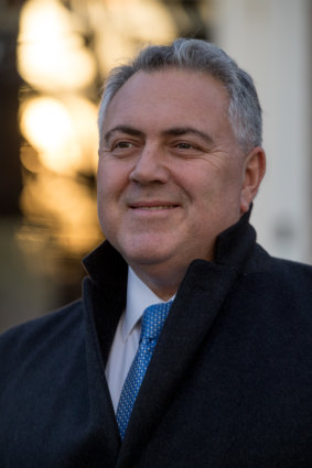 At home in America: Joe Hockey at the Australian Ambassador's residence in Washington. 