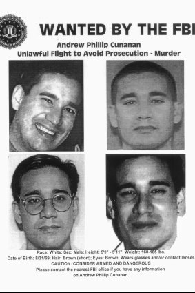 FBI handout shows images of suspected serial killer Phillip Cunanan.