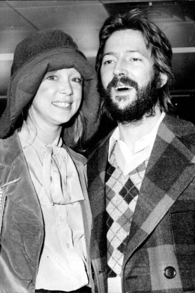 Pattie Boyd and Eric Clapton in 1974. 