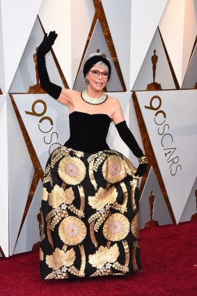 Still good after 56 years ... Rita Moreno at the 2018 Oscars in an updated version of her 1962 dress.