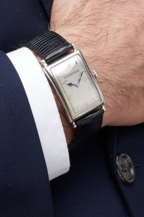 A rare Patek Philippe platinum wrist watch circa 1930.  