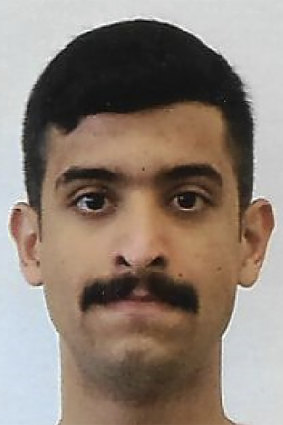 An undated photo provided by the FBI of the shooter, Mohammed al-Shamrani. 