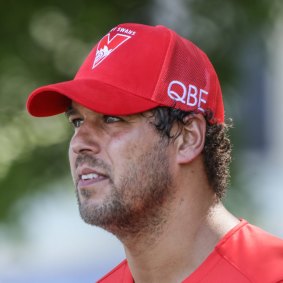 Lance Franklin at the time he abandoned the 2015 finals series in an effort to focus on his mental health.
