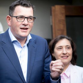 Premier Daniel Andrews and Minister for Energy, Environment and Climate Change Lily D'Ambrosio