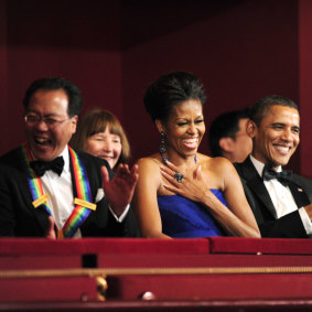 Yo-Yo Ma with Michelle and Barack Obama.