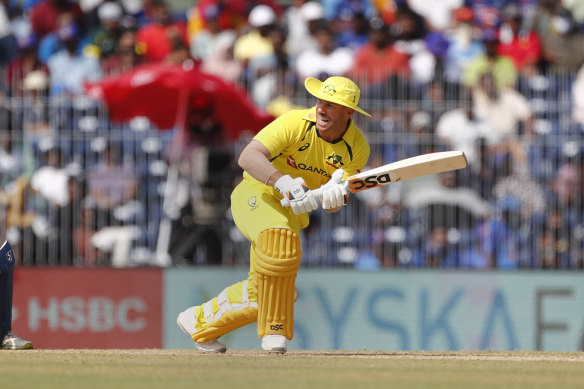 David Warner played the last match after missing the opening two one-day games.