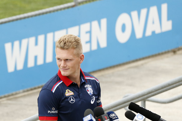 Adam Treloar in his new colours. 