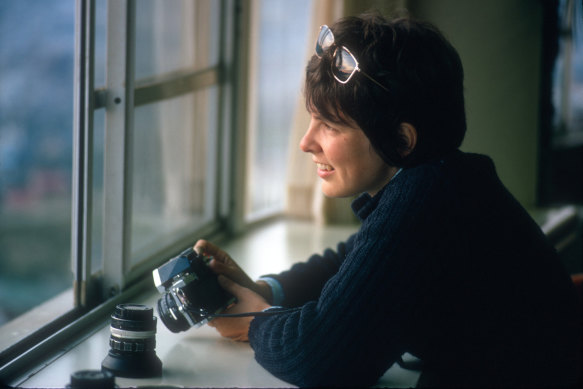 Photojournalist Martha Cooper at home in New York, sometime in the 1970s.