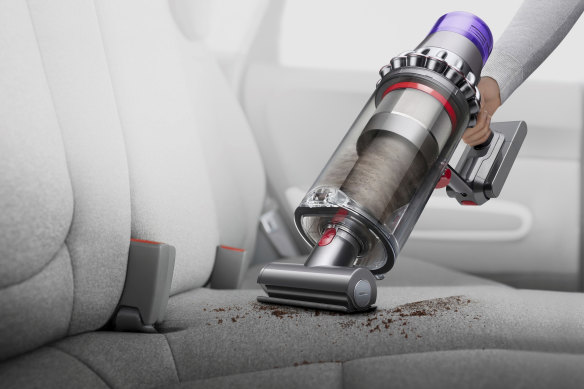 The Dyson V11 Outsize has a bigger battery and dust bin for all your extra gross stuff.