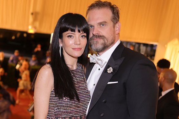 David Harbour, seen here with former partner Lily Allen, has broken his silence over Allen’s album West End Girl, which references their marriage.