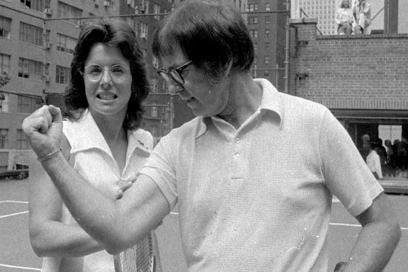 Bobby Riggs and Billie Jean King clashed in the 1973 “Battle of The Sexes”.