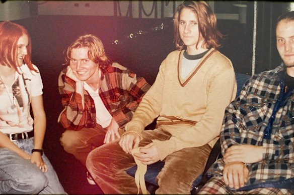 A photo of Jebediah band members when they were younger.