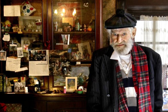 Martin Sharp inside his home in 2012, a year before he died.