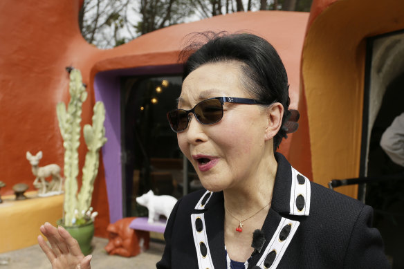 Florence Fang irritated her neighbours and officials by adorning her San Francisco Bay Area home with fanciful Flintstones characters.