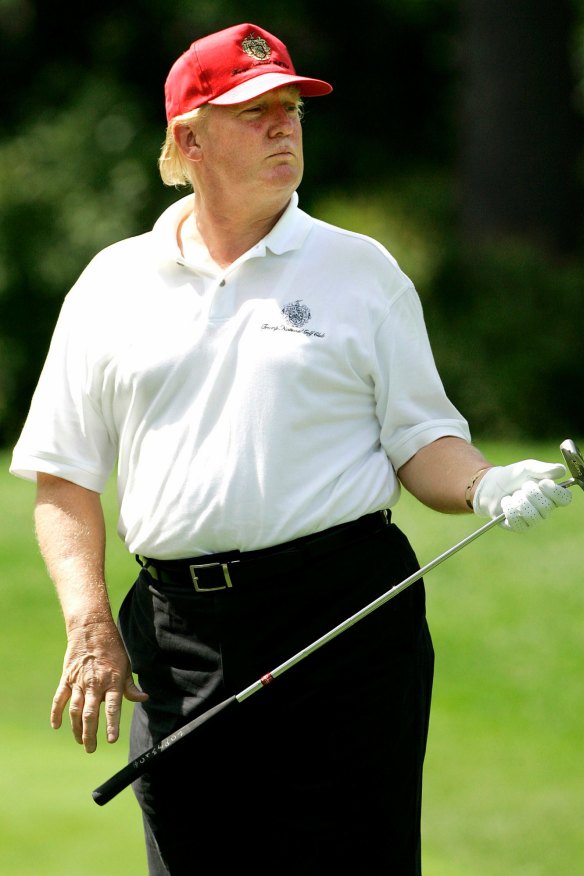 Donald Trump, pictured here in 2006,  was a regular participant at the annual Deutsche Bank Pro-Am Championship golf tournament.