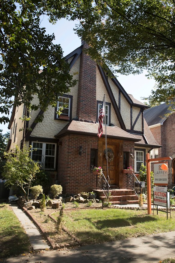 The house in Queens where Donald Trump spent his early childhood. 