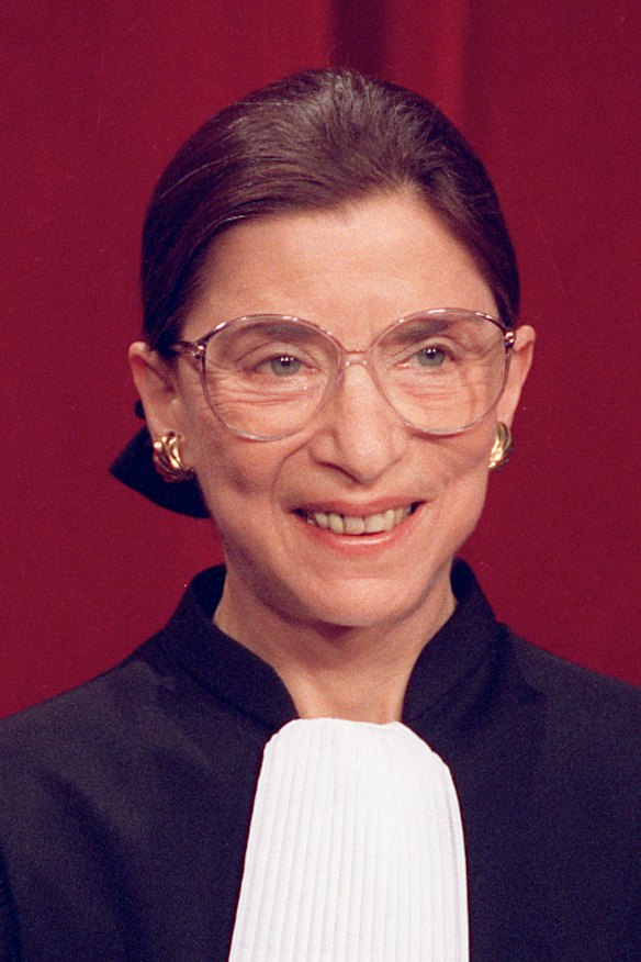 US Supreme Court Justice Ruth Bader Ginsburg in 1993.