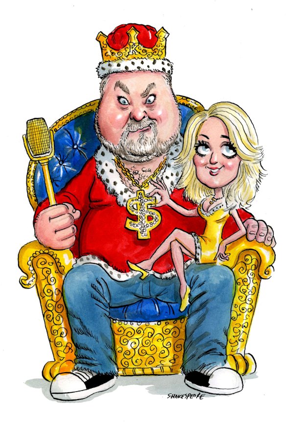 John Shakespeare caricatured Kyle and Jackie O in 2014.
