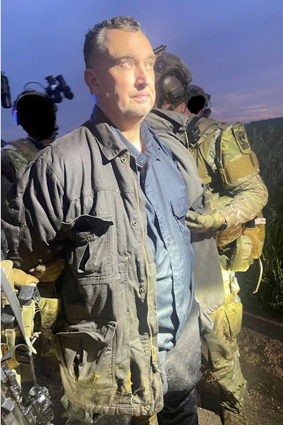 Vance Luther Boelter, the man suspected of killing a Minnesota politician and wounding another, as he was arrested late on Sunday.