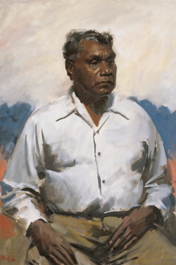 William Dargie’s 1956 Archibald Prize winning portrait, <i>Mr Albert Namatjira</i>.
