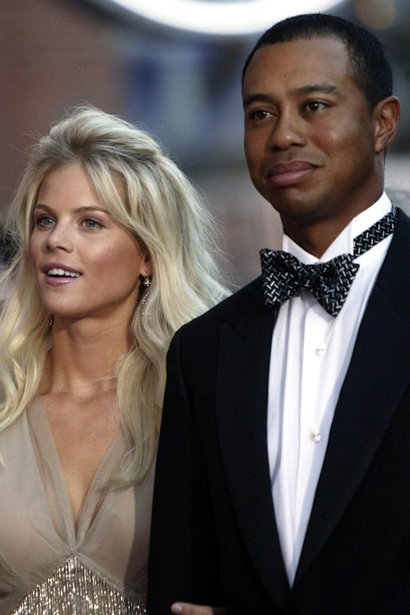 Tiger Woods and Elin Woods in 2006.
