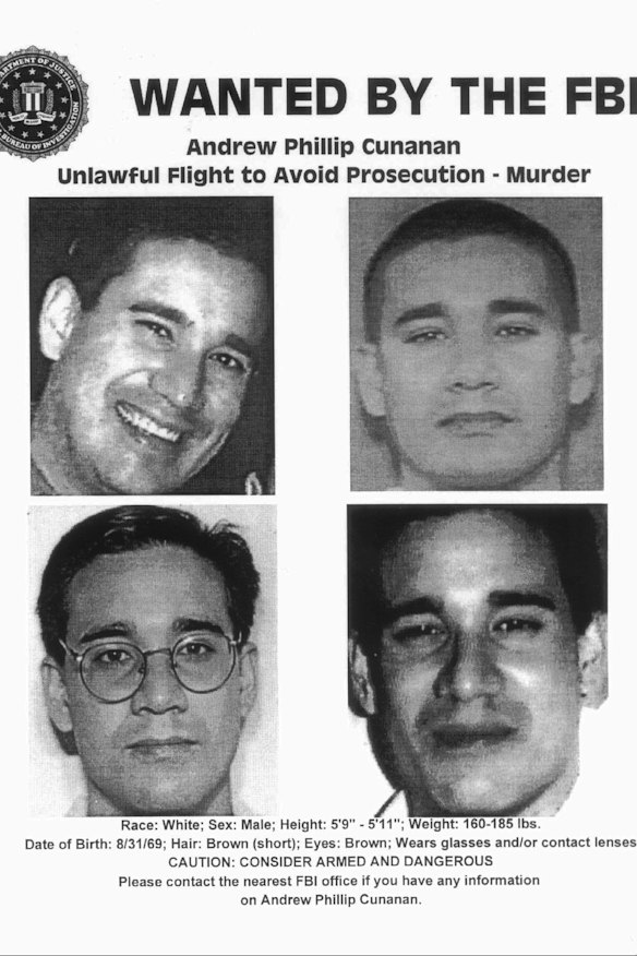 FBI handout shows images of suspected serial killer Phillip Cunanan.