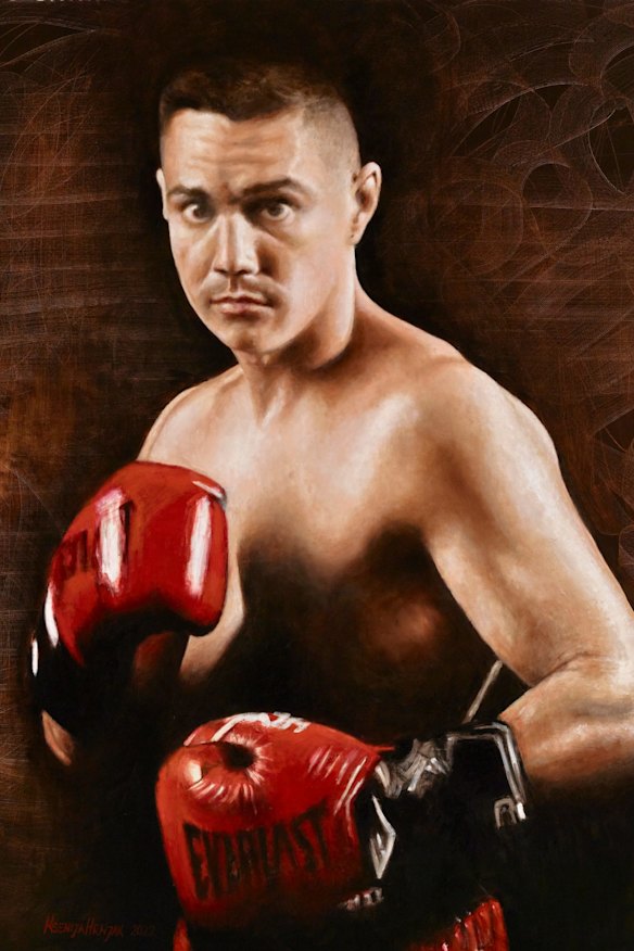 A portrait of Tim Tszyu, by Ksenia Hrnjak, is a finalist in the 2022 Archibald Prize.
