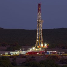 Drilling at AWE/Origin Energy Perth Basin venture in Western Australia.