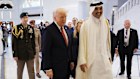 Donald Trump meets Emir of Qatar Tamim bin Hamad al Thani in Doha.