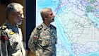 In this photo released by the Iranian army press service, generals meet to discuss the war.
