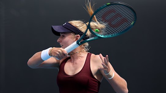 Rising Australian tennis player Taylah Preston.