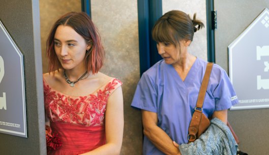 Saorsie Ronan, seen left, with actor Laurie Metcalf, landed an Oscar nomination for playing a tempestuous 17-year-old in the film Lady Bird. In real life, teenagers, as one woman puts it, “tell me to chill”.