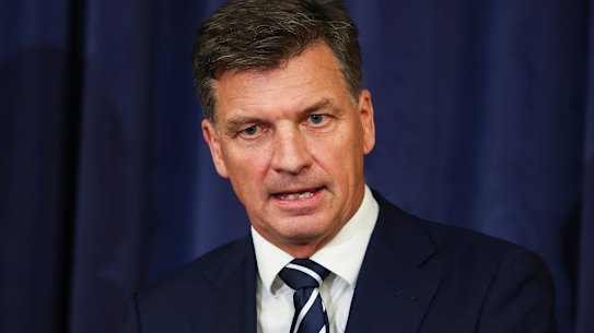 Opposition Leader Angus Taylor.