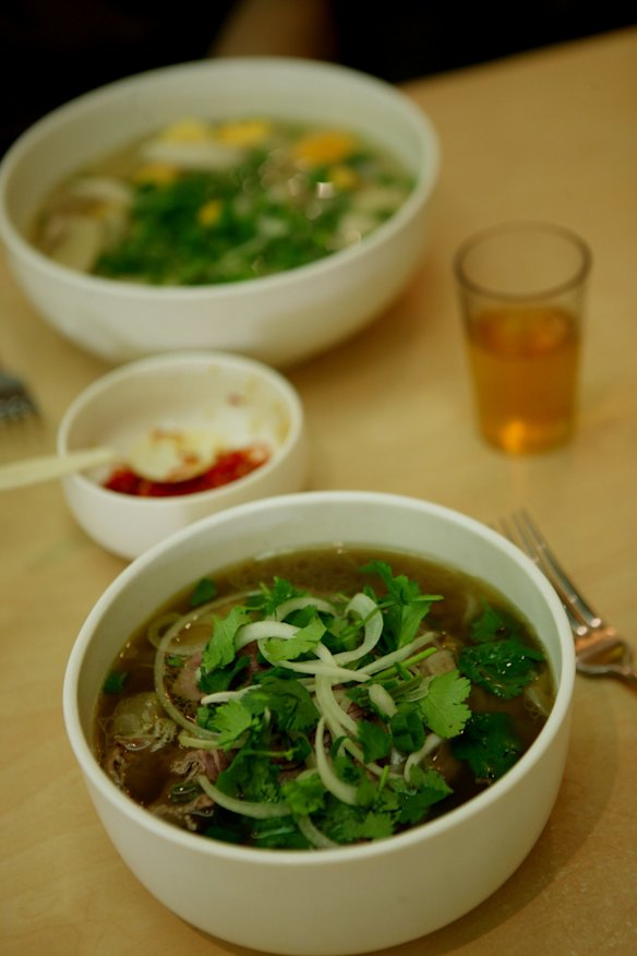 Meat pho at a restaurant in Bankstown.