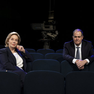 Anderson with ABC chair Ita Buttrose: “Ita will never say, ‘David, do this because the government wants it,’ ” he says.