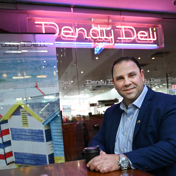Hanna El Mouallem at the family owned Dendy Deli, named after suburb founder Henry Dendy.