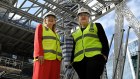 ING chief executive Melanie Evans, left, and Powerhouse Museum chief executive Lisa Havilah.