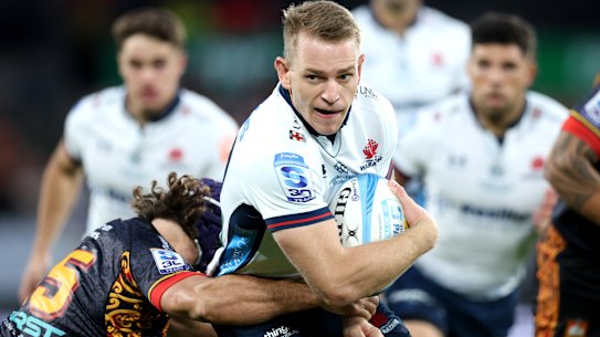Max Jorgensen was a rare bright spot for the Waratahs in defence.