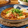 This lemongrass-infused rice noodle and fish soup called mohinga is considered to be Myanmar’s national dish.